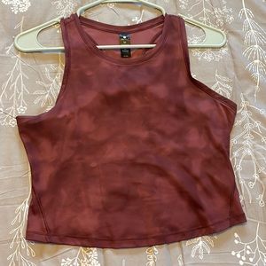 Yoga crop top tie-dye